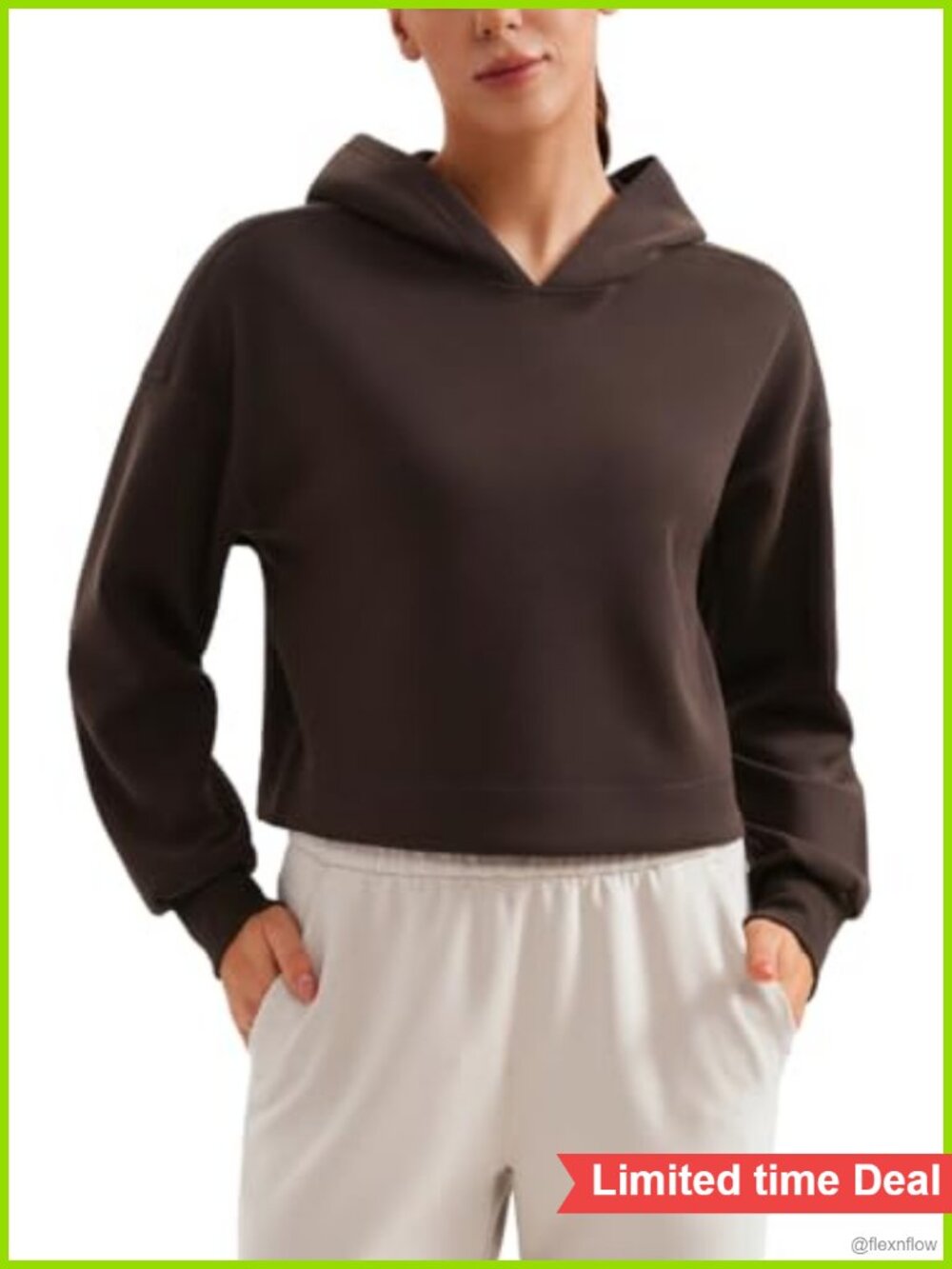 Cropped Hoodie for Women Athletic Lounge